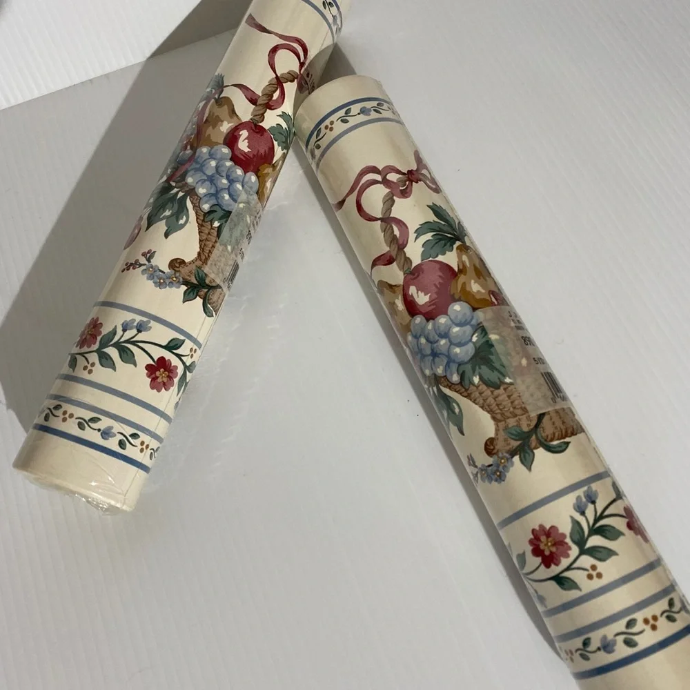 Wall Borders Rose Floral Ivy Fruit Basket Art Home Decor Set Bundle Lot 12 Pc